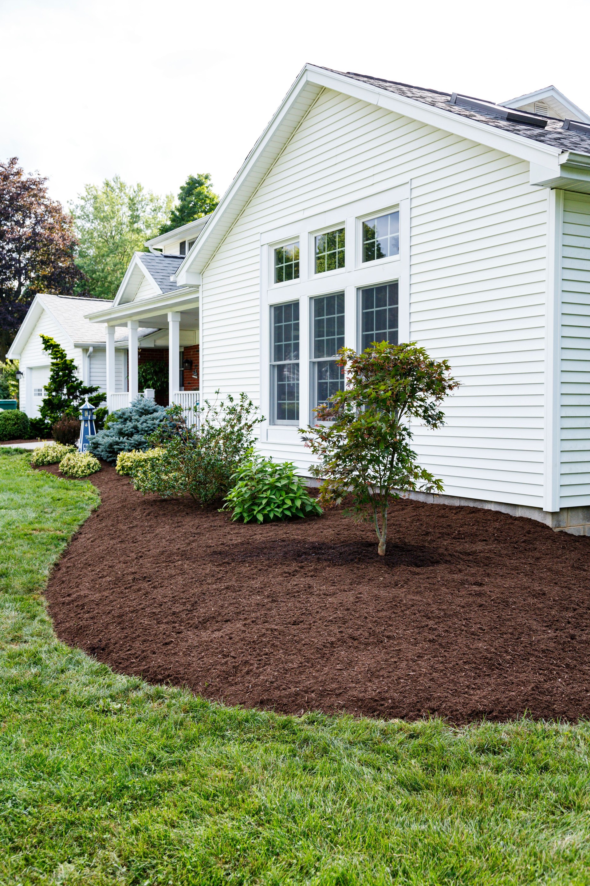 Fresh New Landscaping at Suburban Home